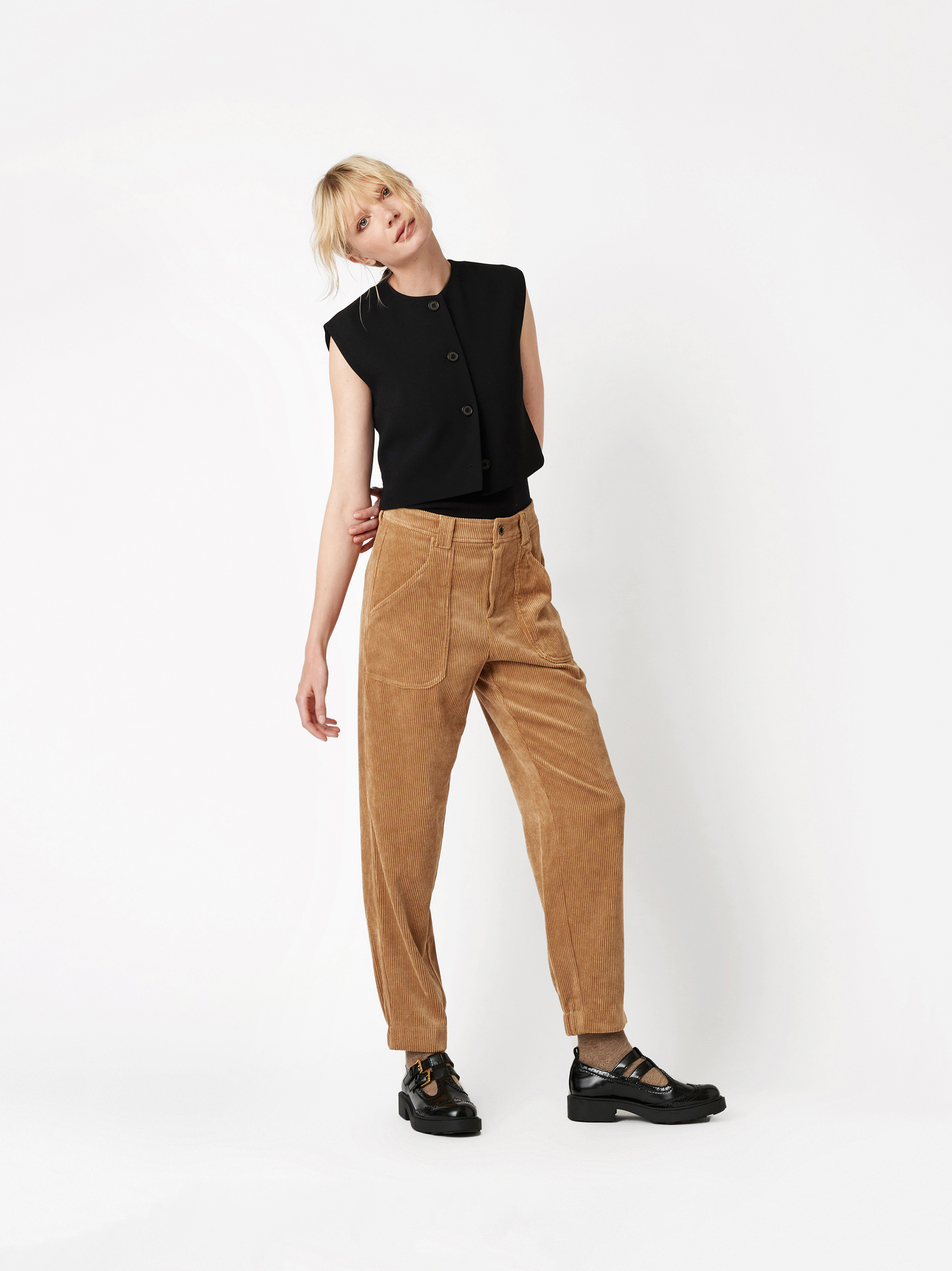 Hose Mara_390 camel Outfitansicht Hose Mara_390 camel Outfitansicht