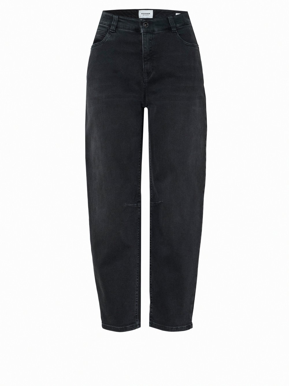 Womens jeans Mara Tapered in Anthracite, o-shape jeans, product view