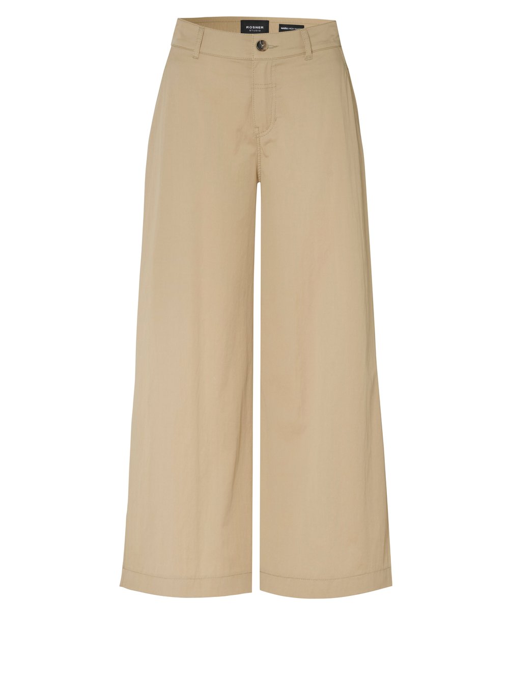 Womens trousers Mara Culotte in sand, culottes made of papertouch cotton, product view