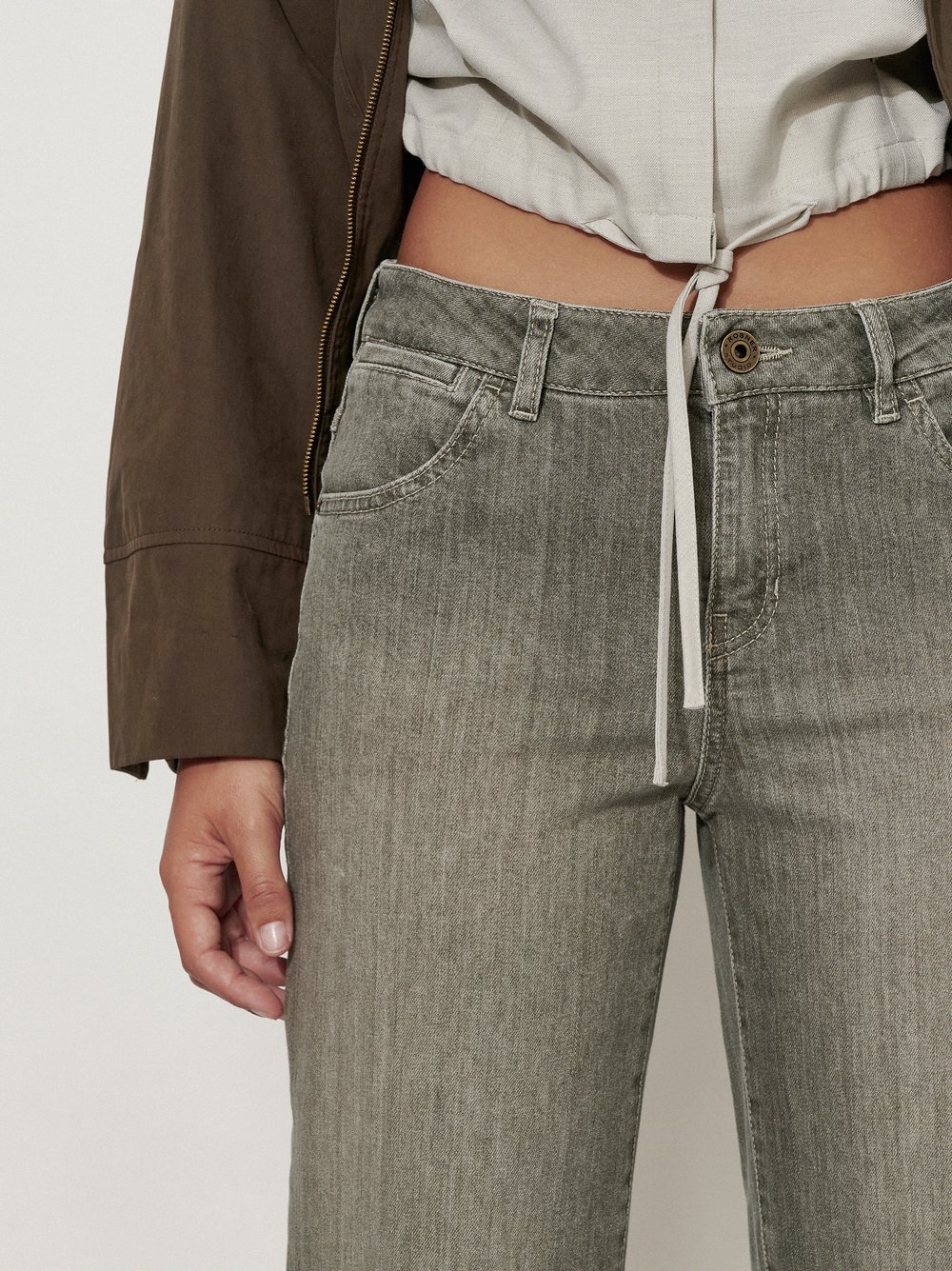 Straight-Fit Jeans in an Authentic Wash | Style »Masha Straight« Khaki