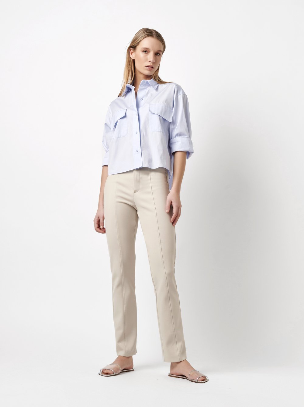 Elegant slim fit | Style »Alisa_296« light sand