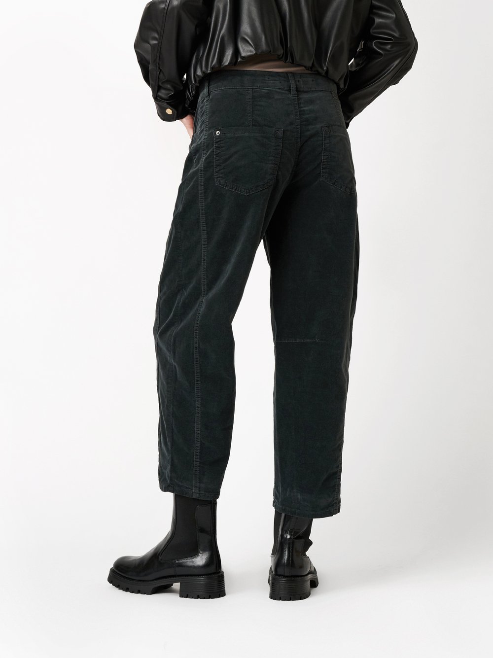 Trousers Mara_391 dark grey rear view