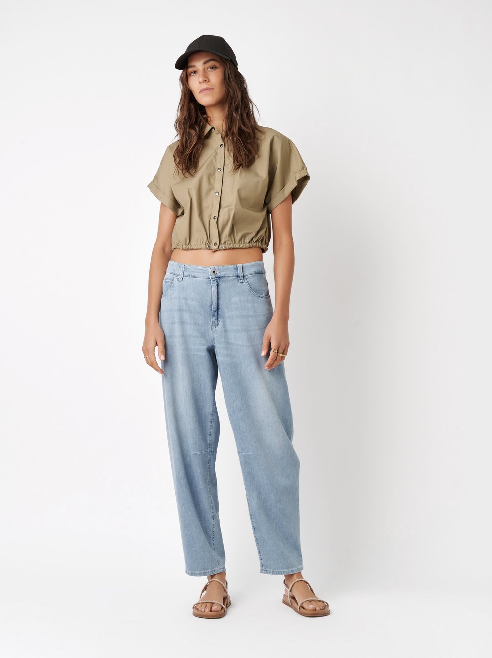 Barrel Jeans | Style »Mara_375« light blue