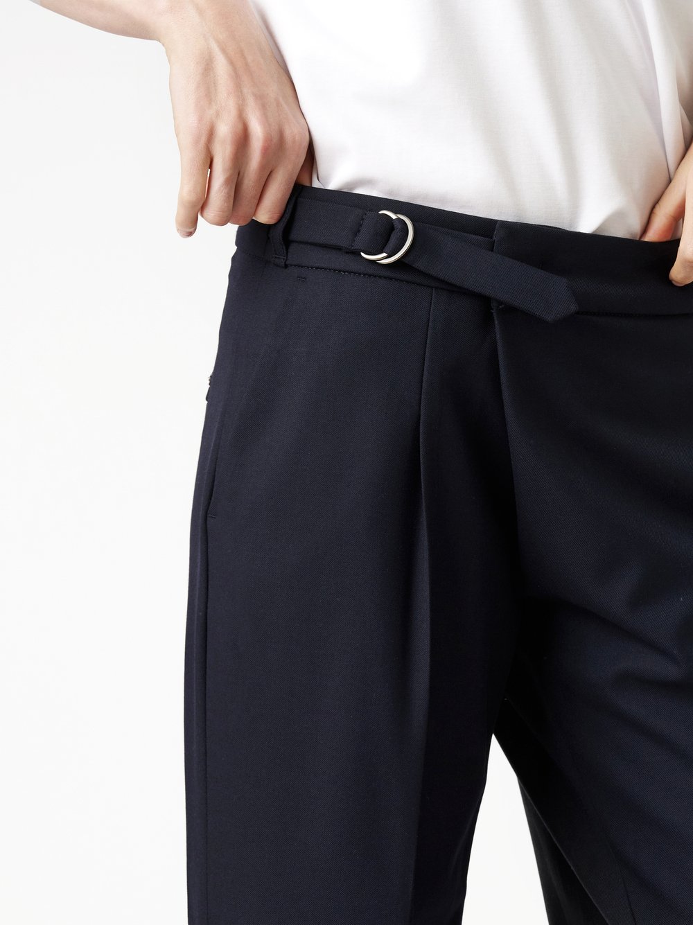 Trousers May_321 navy detail view
